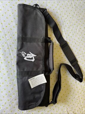 SHUN Black Knife Roll Case with White Logo